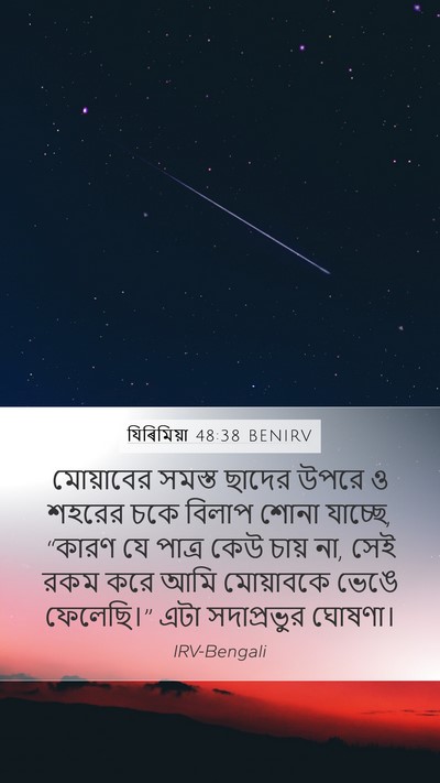 যিৰিমিয়া 48:38 BENIRV Bible Verse Image