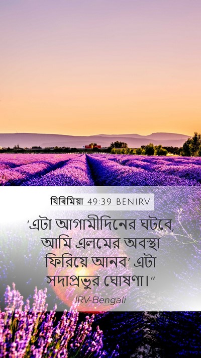 যিৰিমিয়া 49:39 BENIRV Bible Verse Image