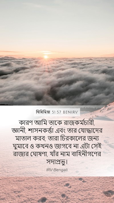যিৰিমিয়া 51:57 BENIRV Bible Verse Image