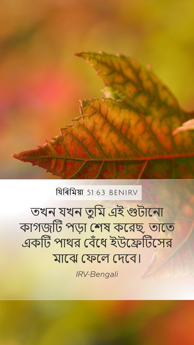 যিৰিমিয়া 51:63 BENIRV Bible Verse Image