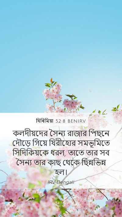 যিৰিমিয়া 52:8 BENIRV Bible Verse Image