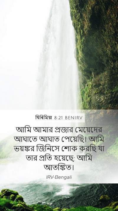 যিৰিমিয়া 8:21 BENIRV Bible Verse Image