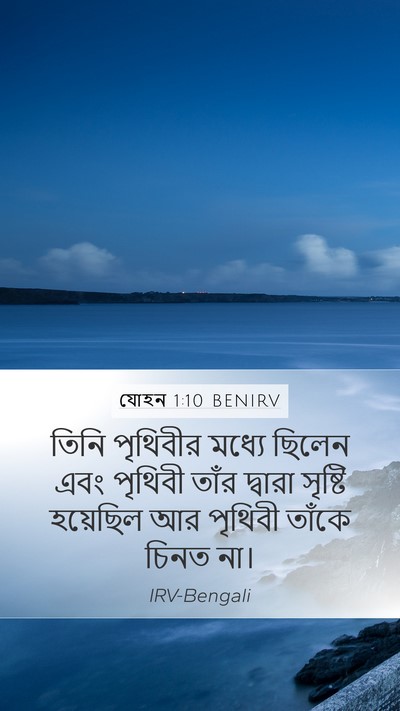যোহন 1:10 BENIRV Bible Verse Image