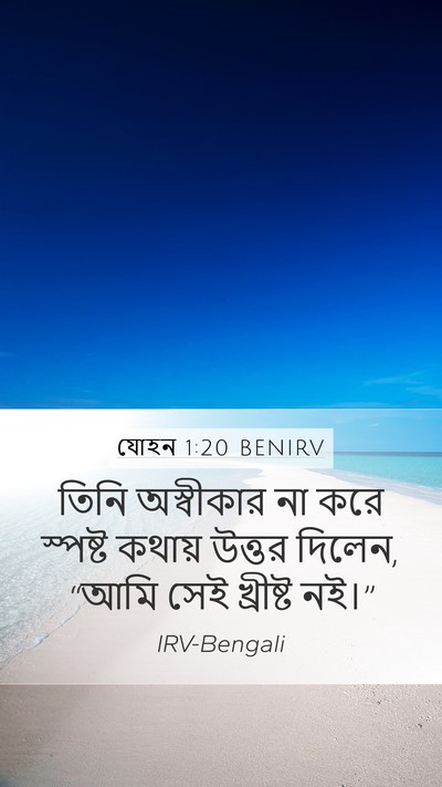 যোহন 1:20 BENIRV Bible Verse Image