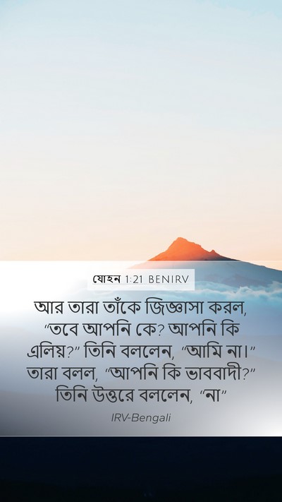 যোহন 1:21 BENIRV Bible Verse Image