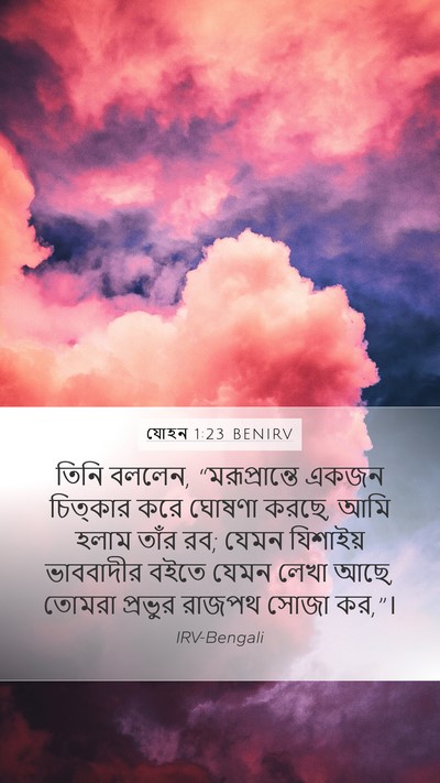 যোহন 1:23 BENIRV Bible Verse Image