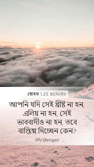 যোহন 1:25 BENIRV Bible Verse Image