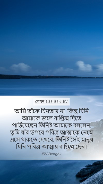যোহন 1:33 BENIRV Bible Verse Image
