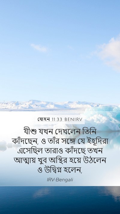 যোহন 11:33 BENIRV Bible Verse Image