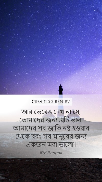 যোহন 11:50 BENIRV Bible Verse Image