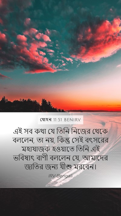 যোহন 11:51 BENIRV Bible Verse Image