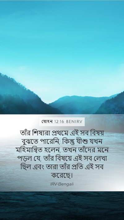 যোহন 12:16 BENIRV Bible Verse Image