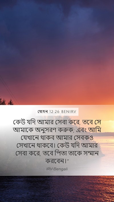 যোহন 12:26 BENIRV Bible Verse Image