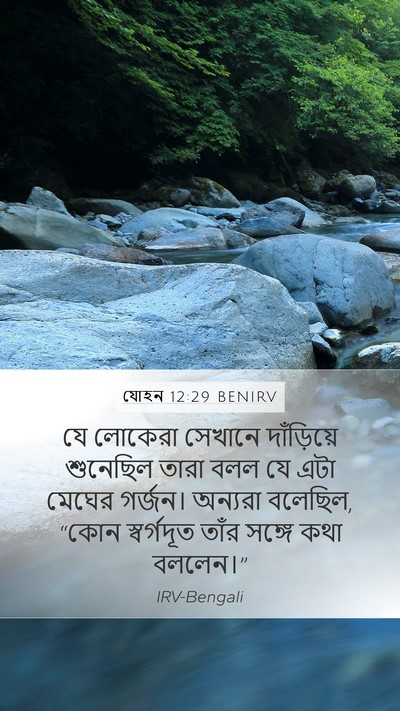 যোহন 12:29 BENIRV Bible Verse Image
