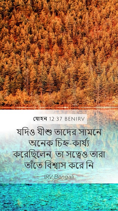 যোহন 12:37 BENIRV Bible Verse Image