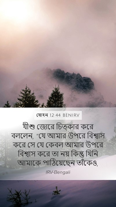 যোহন 12:44 BENIRV Bible Verse Image