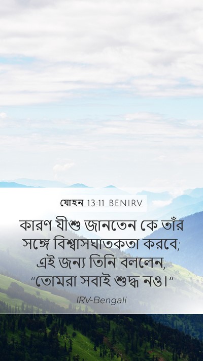 যোহন 13:11 BENIRV Bible Verse Image