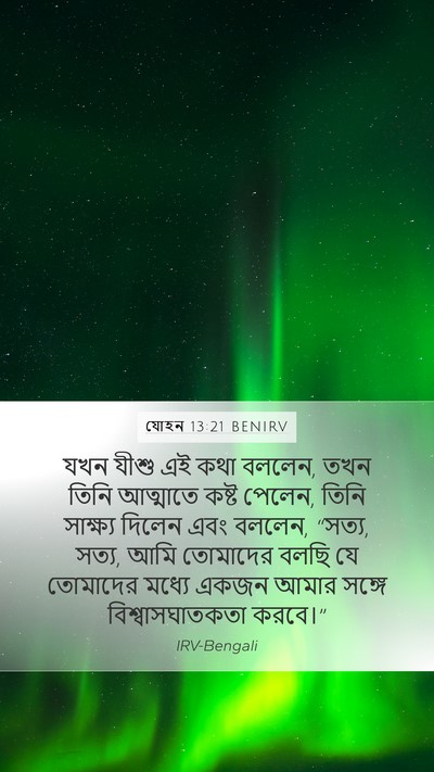 যোহন 13:21 BENIRV Bible Verse Image
