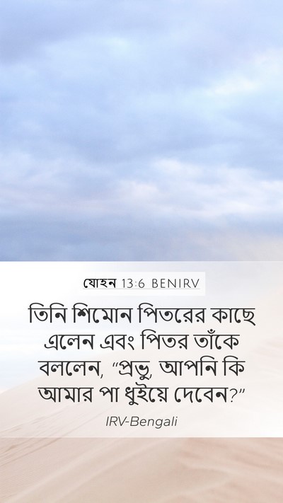 যোহন 13:6 BENIRV Bible Verse Image
