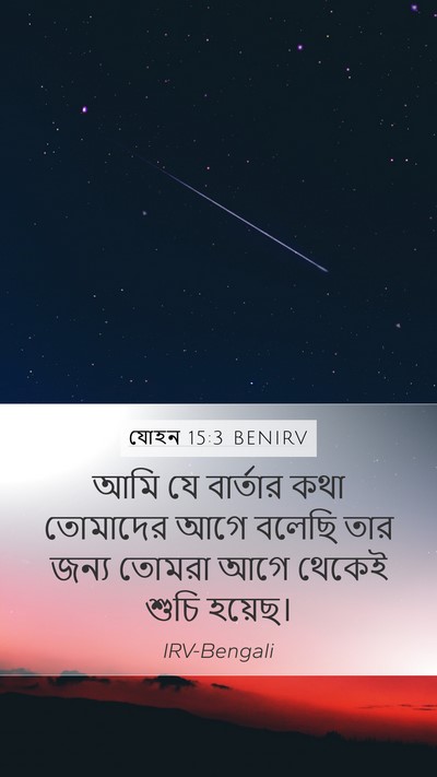 যোহন 15:3 BENIRV Bible Verse Image