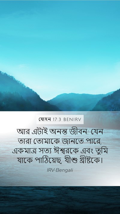 যোহন 17:3 BENIRV Bible Verse Image