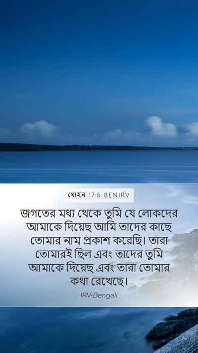 যোহন 17:6 BENIRV Bible Verse Image