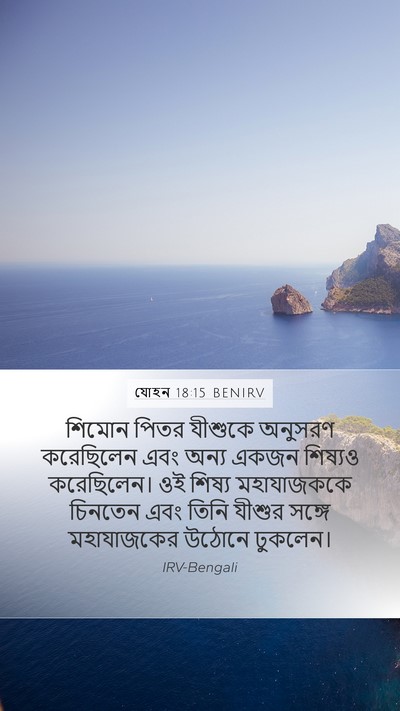 যোহন 18:15 BENIRV Bible Verse Image