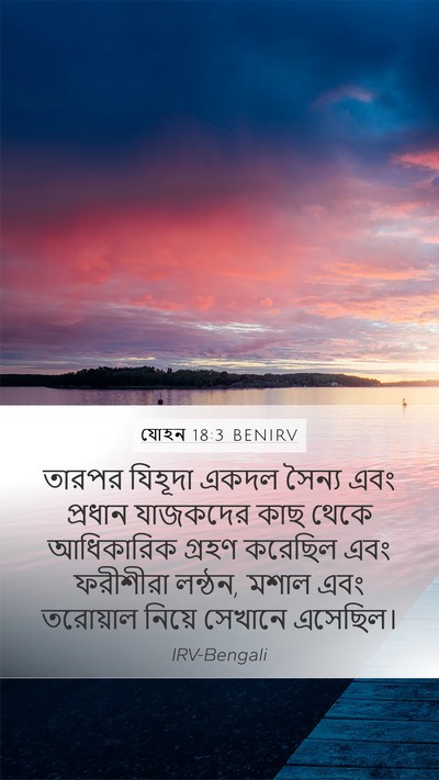 যোহন 18:3 BENIRV Bible Verse Image