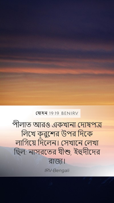 যোহন 19:19 BENIRV Bible Verse Image