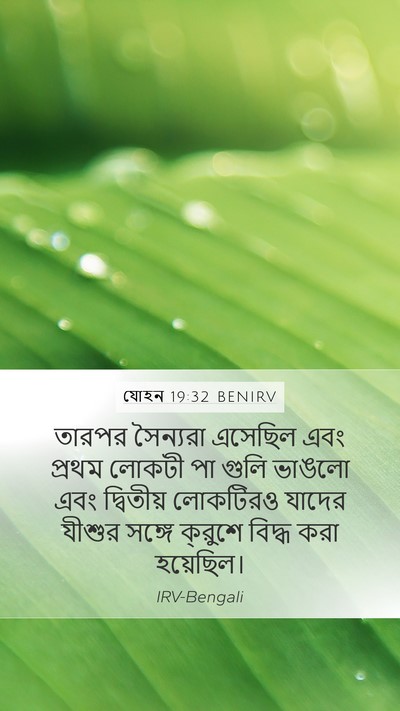যোহন 19:32 BENIRV Bible Verse Image