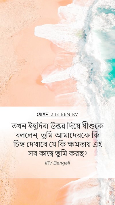 যোহন 2:18 BENIRV Bible Verse Image