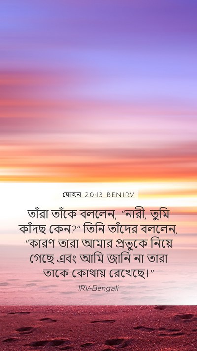 যোহন 20:13 BENIRV Bible Verse Image