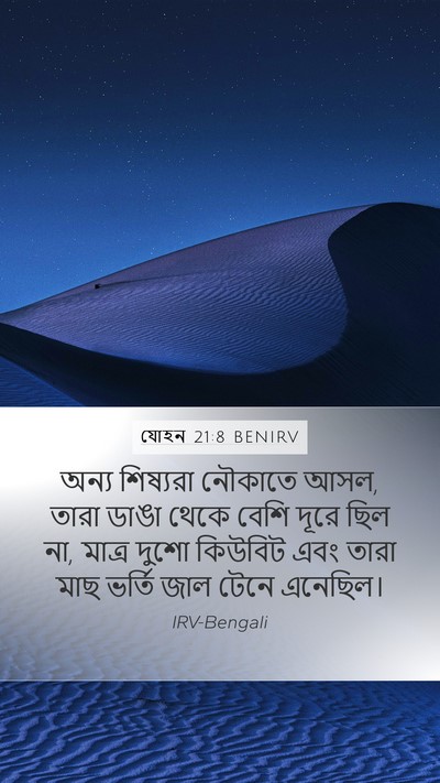 যোহন 21:8 BENIRV Bible Verse Image