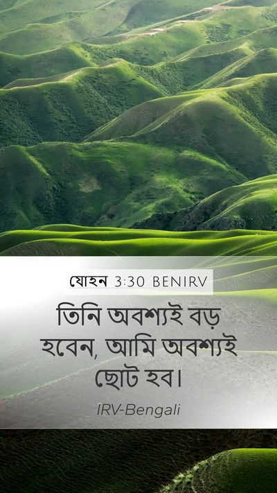 যোহন 3:30 BENIRV Bible Verse Image