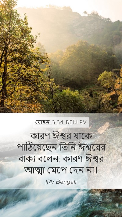 যোহন 3:34 BENIRV Bible Verse Image