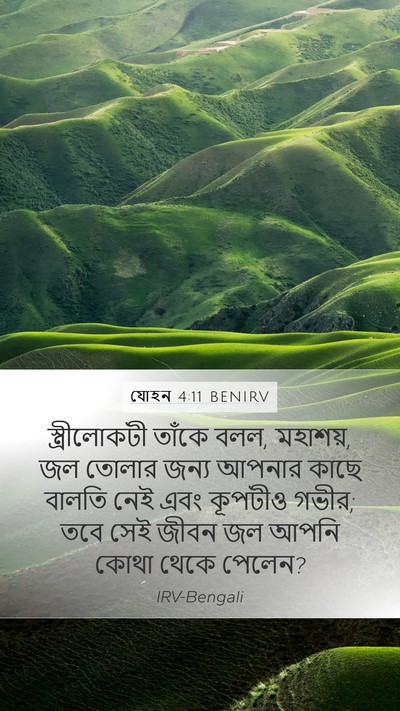 যোহন 4:11 BENIRV Bible Verse Image