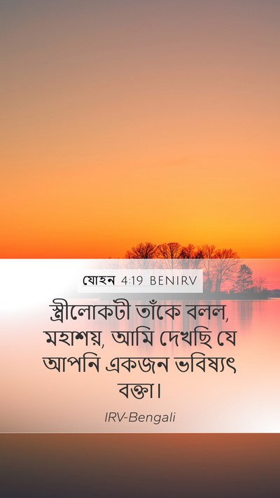 যোহন 4:19 BENIRV Bible Verse Image