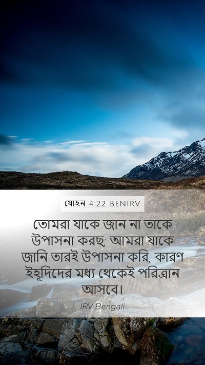 যোহন 4:22 BENIRV Bible Verse Image