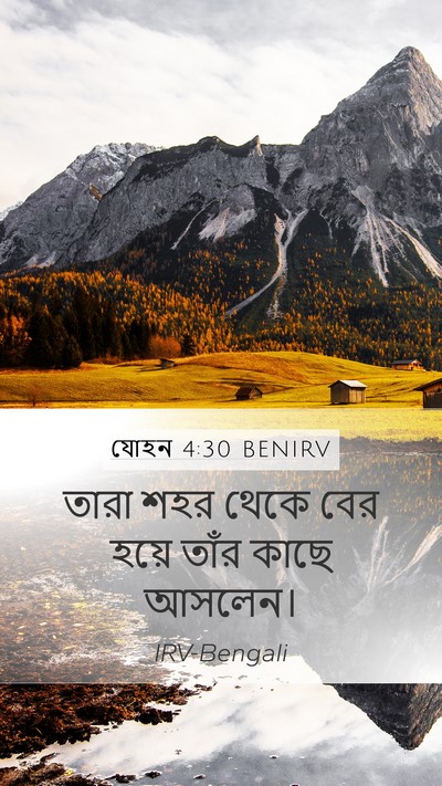 যোহন 4:30 BENIRV Bible Verse Image