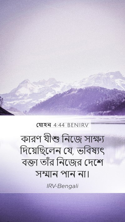 যোহন 4:44 BENIRV Bible Verse Image