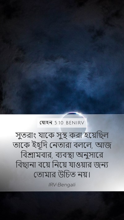 যোহন 5:10 BENIRV Bible Verse Image