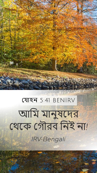 যোহন 5:41 BENIRV Bible Verse Image