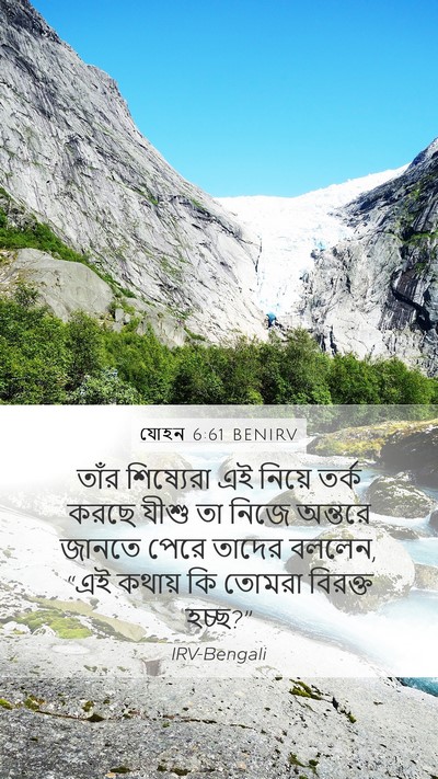 যোহন 6:61 BENIRV Bible Verse Image