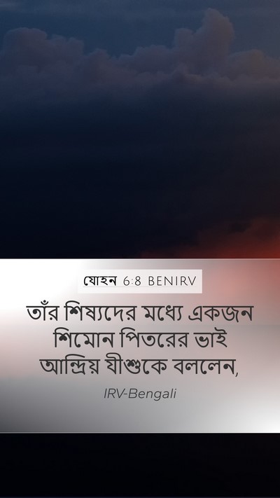 যোহন 6:8 BENIRV Bible Verse Image