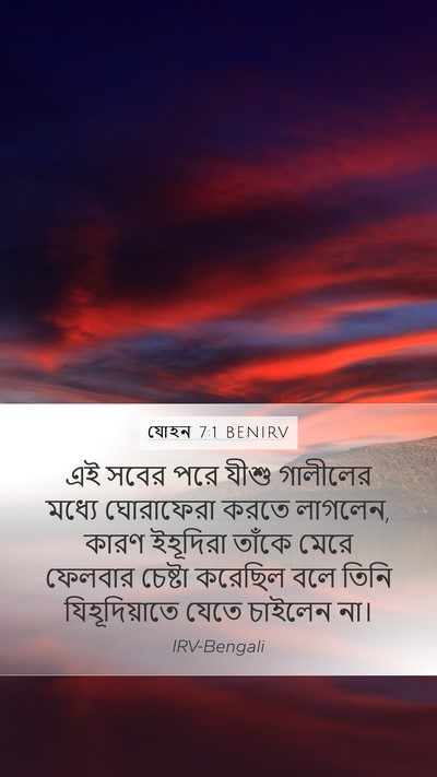 যোহন 7:1 BENIRV Bible Verse Image