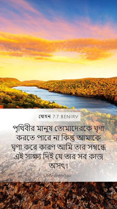 যোহন 7:7 BENIRV Bible Verse Image
