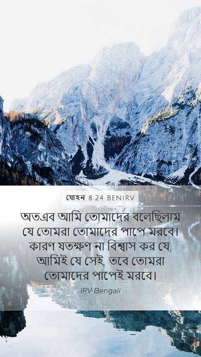 যোহন 8:24 BENIRV Bible Verse Image