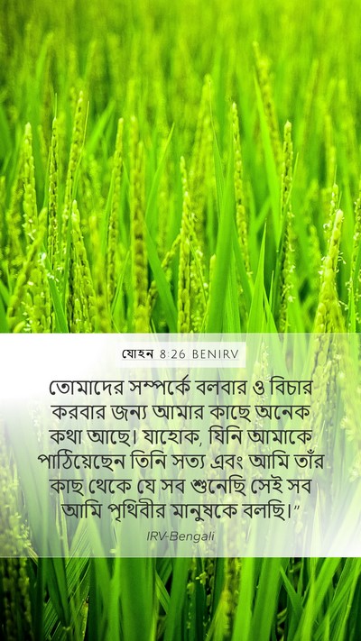 যোহন 8:26 BENIRV Bible Verse Image