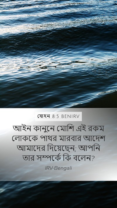 যোহন 8:5 BENIRV Bible Verse Image