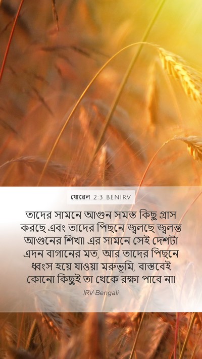 যোৱেল 2:3 BENIRV Bible Verse Image